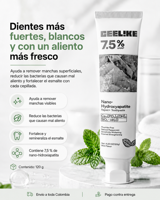 Crema Dental Con 7,5% Nanohidroxiapatita 120 G