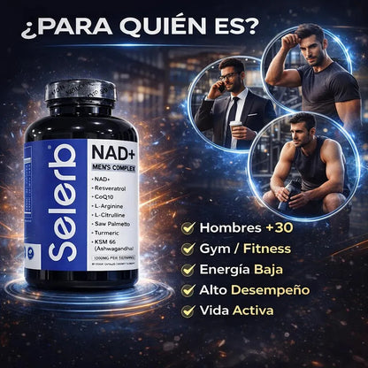 Selerb Suplementos NAD+ para Hombres