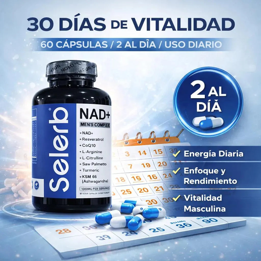 Selerb Suplementos NAD+ para Hombres